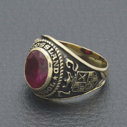 10ct Yellow Gold College Ring - Image 3