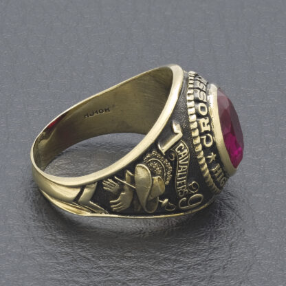 10ct Yellow Gold College Ring - Image 2
