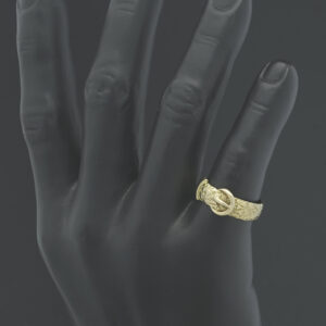 9ct Yellow Gold Buckle Ring