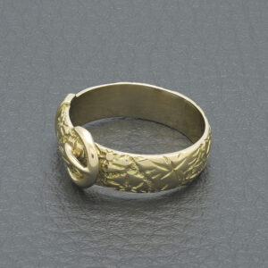 9ct Yellow Gold Buckle Ring