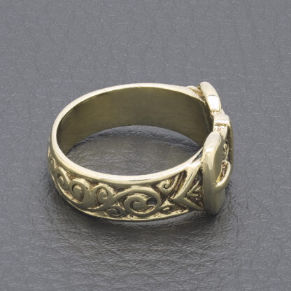 9ct Yellow Gold Buckle Ring - Image 2