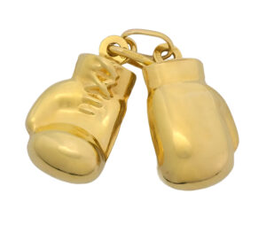 9ct Yellow Gold Double Boxing Gloves Pendant