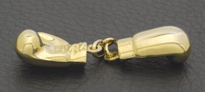 9ct Yellow Gold Double Boxing Gloves Pendant - Image 4