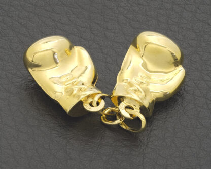 9ct Yellow Gold Double Boxing Gloves Pendant - Image 3
