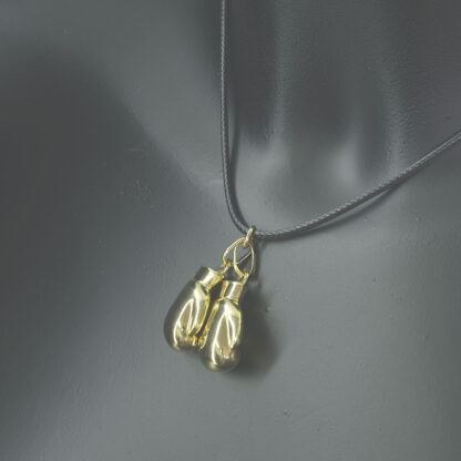 9ct Yellow Gold Double Boxing Gloves Pendant - Image 2