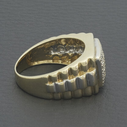 9ct Yellow Gold 0.25ct Diamond Signet Ring - Image 4