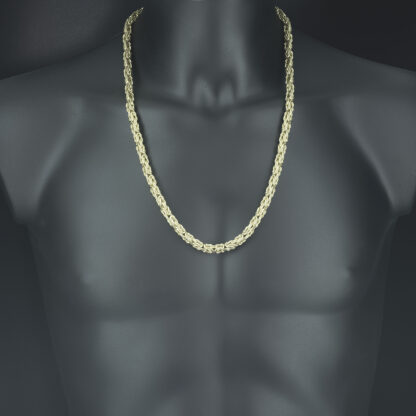 9ct Yellow Gold King Chain 26" 6mm - Image 3