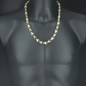 9ct Yellow Gold Tulip Chain 24&#8243; 10mm