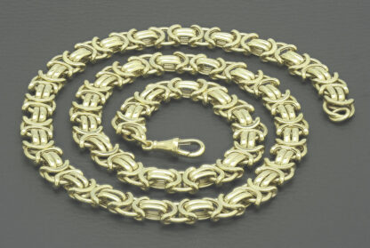 9ct Yellow Gold Byzantine Chain 22.5" 10mm - Image 2