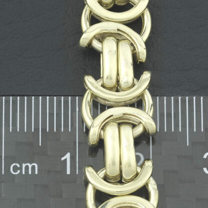9ct Yellow Gold Byzantine Chain 22.5" 10mm - Image 3