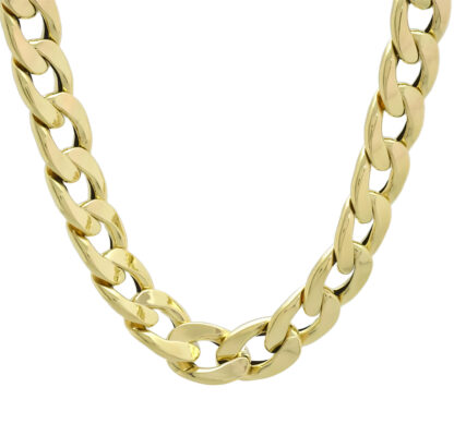 18ct Yellow Gold Curb Chain 26" 13mm