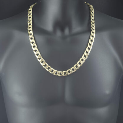 18ct Yellow Gold Curb Chain 26" 13mm - Image 3