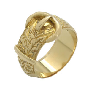 18ct Yellow Gold Buckle Ring