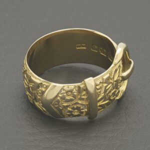 18ct Yellow Gold Buckle Ring
