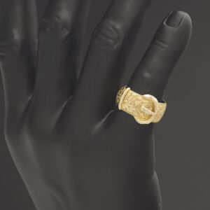 18ct Yellow Gold Buckle Ring
