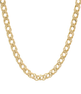 9ct Yellow Gold Fancy Curb Chain 28&#8243; 5.5mm