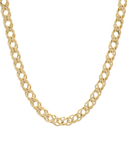 9ct Yellow Gold Fancy Curb Chain 28" 5.5mm