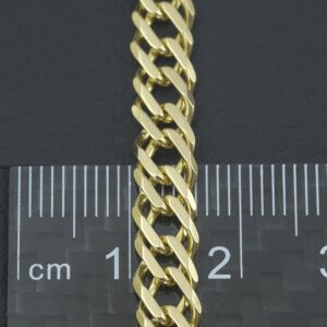 9ct Yellow Gold Fancy Curb Chain 28″ 5.5mm