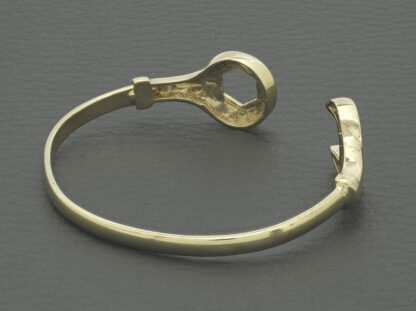 9ct Yellow Gold Spanner Bangle - Image 3