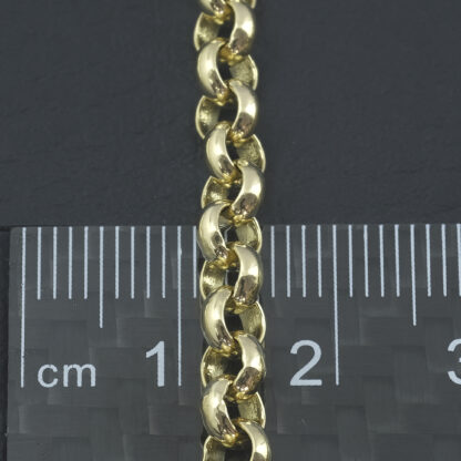 9ct Yellow Gold Belcher Chain 24" 4.5mm - Image 5