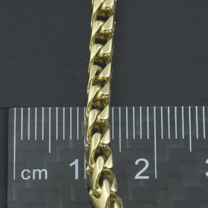 9ct Yellow Gold Franco Chain 25" 3.5mm - Image 5