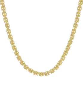 9ct Yellow Gold Byzantine Chain 22&#8243; 4mm