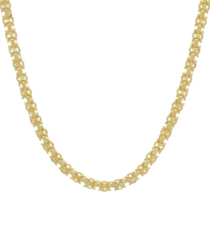 9ct Yellow Gold Byzantine Chain 22" 4mm
