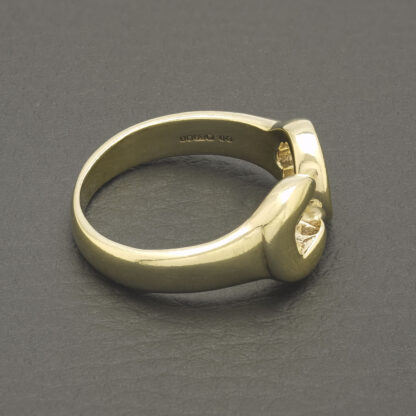 9ct Yellow Gold Spanner Ring - Image 2