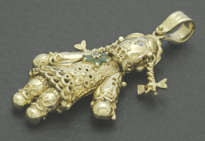 9ct Yellow Gold Rag Doll Pendant - Image 4