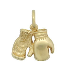 9ct Yellow Gold Boxing Gloves Pendant