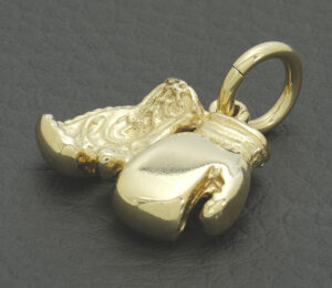 9ct Yellow Gold Boxing Gloves Pendant