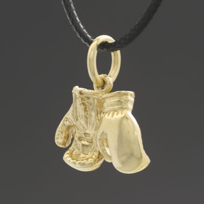9ct Yellow Gold Boxing Gloves Pendant - Image 2