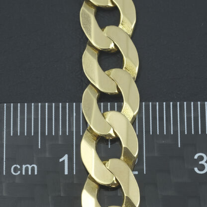 9ct Yellow Gold Curb Chain 20.5" 8mm - Image 2