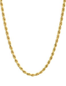 9ct Yellow Gold Rope Chain 24&#8243; 3mm