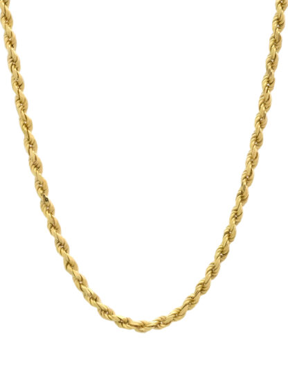 9ct Yellow Gold Rope Chain 24" 3mm