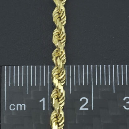 9ct Yellow Gold Rope Chain 24" 3mm - Image 2