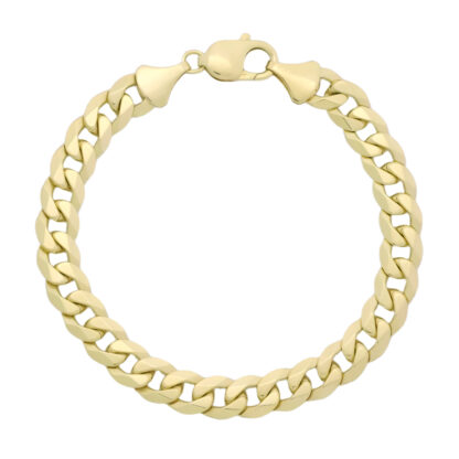9ct Yellow Gold Curb Bracelet 8.5'' 8mm
