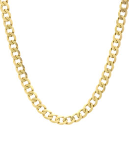 9ct Yellow Gold Curb Chain 24&#8243; 6mm