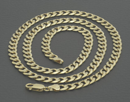 9ct Yellow Gold Curb Chain 24" 6mm - Image 5