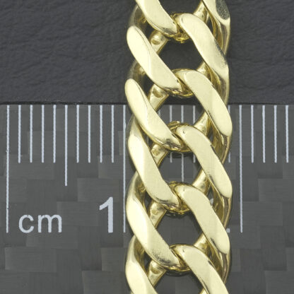 9ct Yellow Gold Curb Bracelet 8.5'' 9.5mm - Image 2