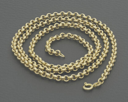 9ct Yellow Gold Belcher Chain 24.5" 4mm - Image 2