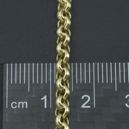 9ct Yellow Gold Belcher Chain 24.5" 4mm - Image 3