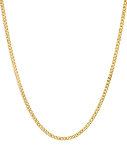 9ct Yellow Gold Curb Chain 18" 2.5mm