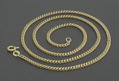 9ct Yellow Gold Curb Chain 18" 2.5mm - Image 5