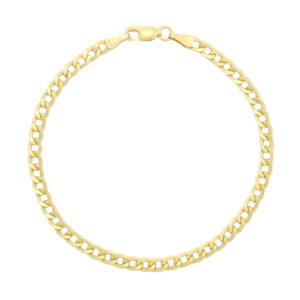 9ct Yellow Gold Curb Bracelet 7.5&#8243; 4mm