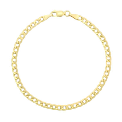 9ct Yellow Gold Curb Bracelet 7.5" 4mm