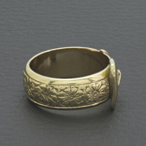 9ct Yellow Gold Buckle Ring