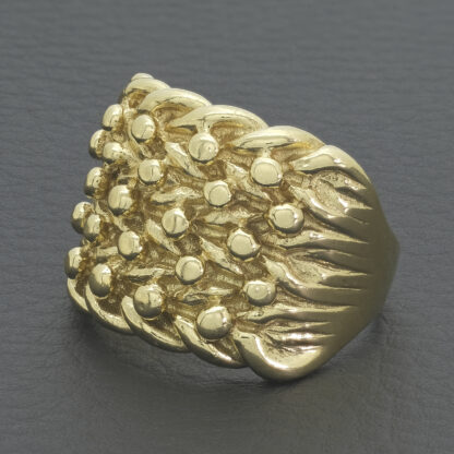 9ct Yellow Gold Keeper Ring - Image 3