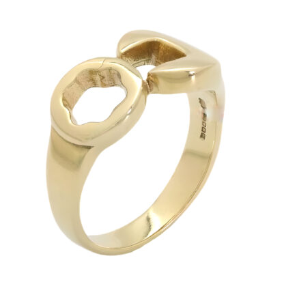 9ct Yellow Gold Spanner Ring