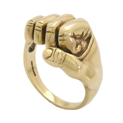 9ct Yellow Gold Fist Ring